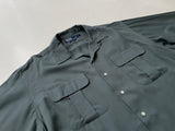 90s Vintage Polo RalphLauren Rayon Loop Shirt L AsphaltGray