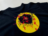 Vintage SmileyFace Gunshot T-shirt XL Black