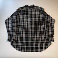 90s RalphLauren Black&White Plaid L/S Shirt L