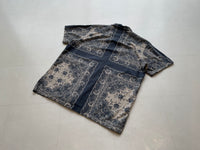 90s Vintage Polo RalphLauren VINTAGE CALDWELL Cross Paisley OpenCollar Shirt L
