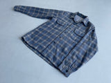 70s Vintage Pendleton Shadow Plaid Wool shirt LightBlue&LightPurple