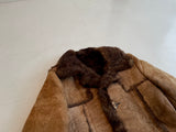 70s Vintage olde hide house mouton coat 38 chocolate