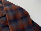 70s Vintage Pendleton ShadowPlaid Board Shirt L Orange&Gray