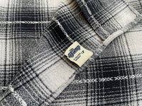 90s RRL ShadowPlaid Shirt L Black&White