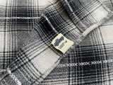 90s RRL ShadowPlaid Shirt L Black&White